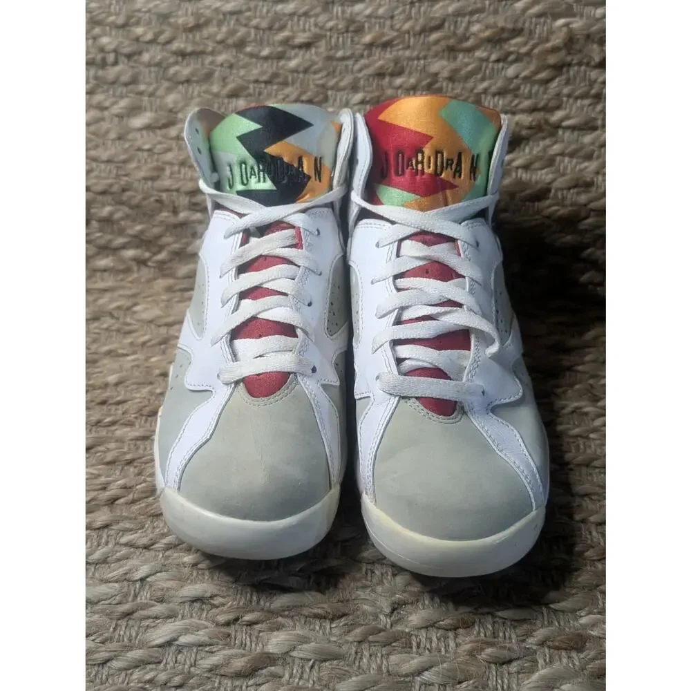 Jordan 7 Retro High Hare Boys 6Y (GS) Women's 7.5 Basketball Sneaker Shoes